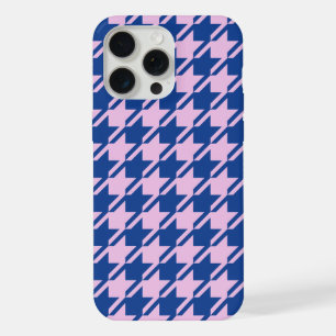 Pied de fond rose+Motif bleu
