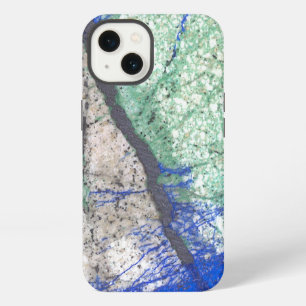 Etui iPhone 13 Pierre Azurite Malachite