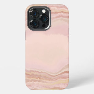 Etui iPhone 13 Pro Pierre de marbre rose Geode Blush