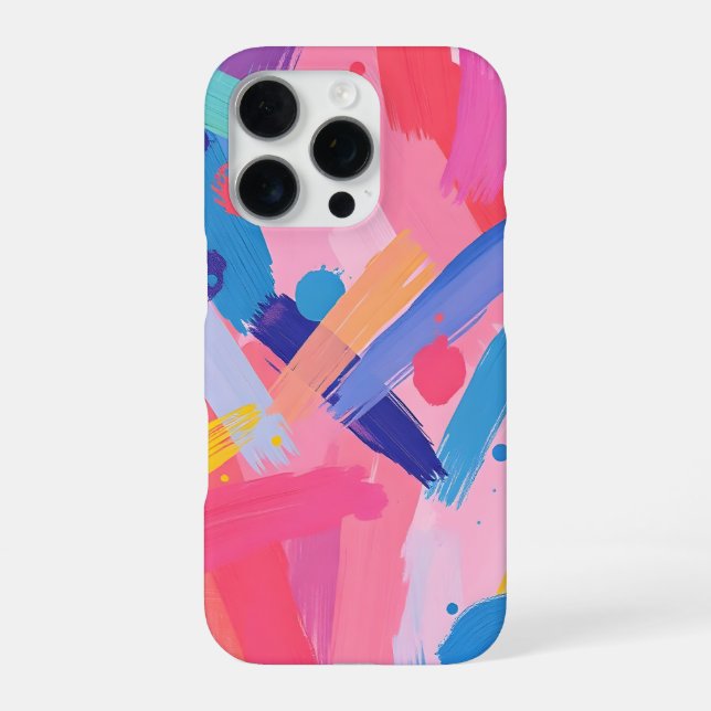 Coque iPhone Pinceau abstrait  (Verso)