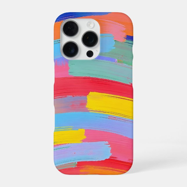 Coque iPhone Pinceau abstrait  (Verso)