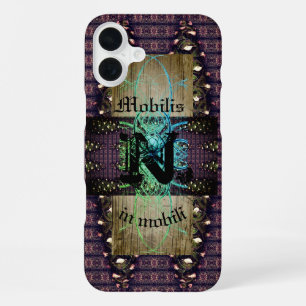 Coque iPhone 16 Plus Pine cônes "Mobilis in " Dark Changin Nature