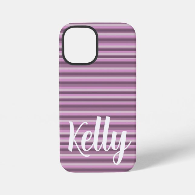 Coque iPhone Pink stripes (Verso)