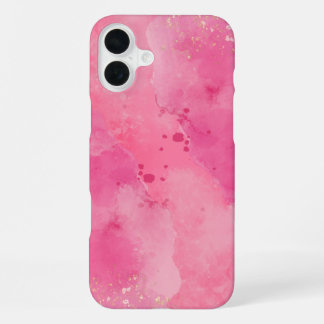 Coque iPhone 16 Plus Pink Watercolor Linktree |