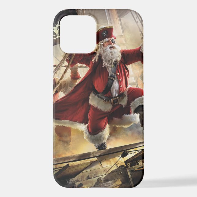 Coque iPhone Pirate Père Noël (Verso)