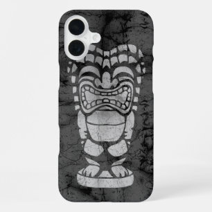 Coque iPhone 16 Plus Plage de Makapuu Tiki Hawaïen Rieur Batik