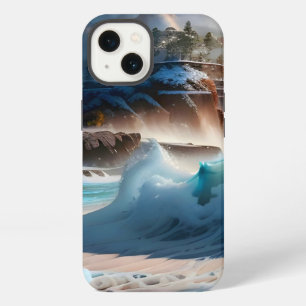Etui iPhone 13 Plage Front Ocean Waves Paysage 1