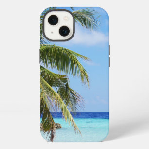 Etui iPhone 13 Plage Tropicale Eau Turquoise Ciel Bleu