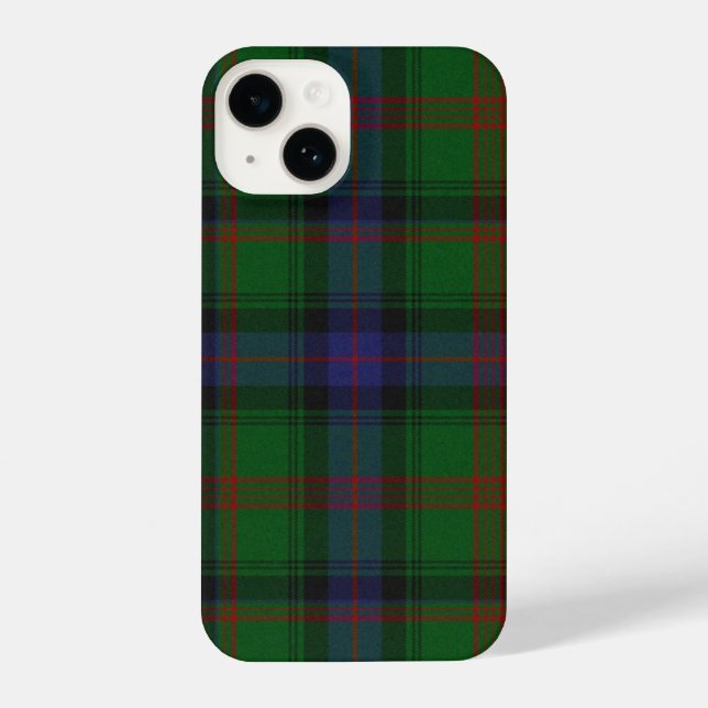 Coque iPhone Plaid bleu vert tartan Park (Verso)