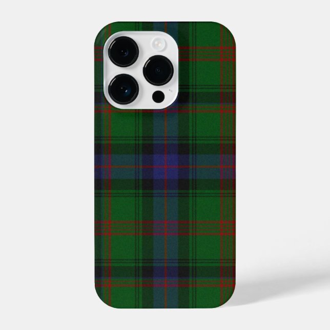 Coque iPhone Plaid bleu vert tartan Park (Verso)