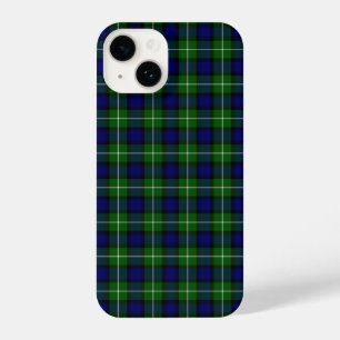 Coque Pour iPhone 14 Plaid vert bleu Lamont tartan