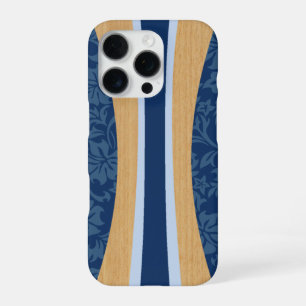 Coque iPhone 16 Pro Planche de surf en faux bois hawaïen Laniakea en m