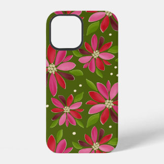 Coque iPhone 12 Poinsettia Téléphone