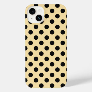 Pois noirs sur jaune pâle