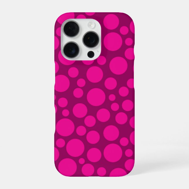 Coque iPhone Pois rose Crimson (Verso)