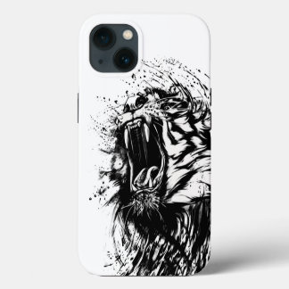 COQUE IPHONE POMME DE TIGRE NOIR ET BLANC