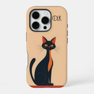Coque iPhone 16 Pro Pop Art Black Cat