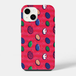 Coque Pour iPhone 14 Pop Art coloré OEufs de Pâques Motif