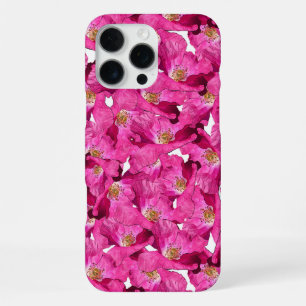 Coque iPhone 16 Pro Max Poppies rose violet Galore Motif
