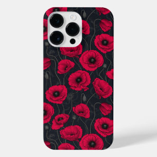 Coque Pour Pour iPhone 14 Pro Max Poppies rouges