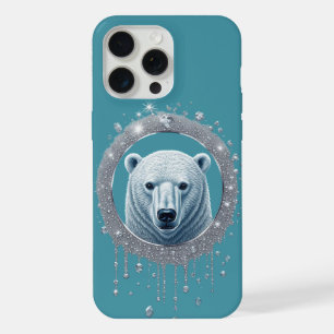 Portrait géométrique d'ours polaire avec détails t