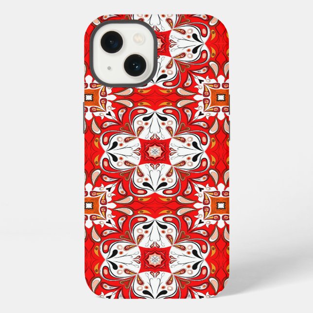 Coque iPhone Portuguese Ceramic Tile Pattern (Verso)