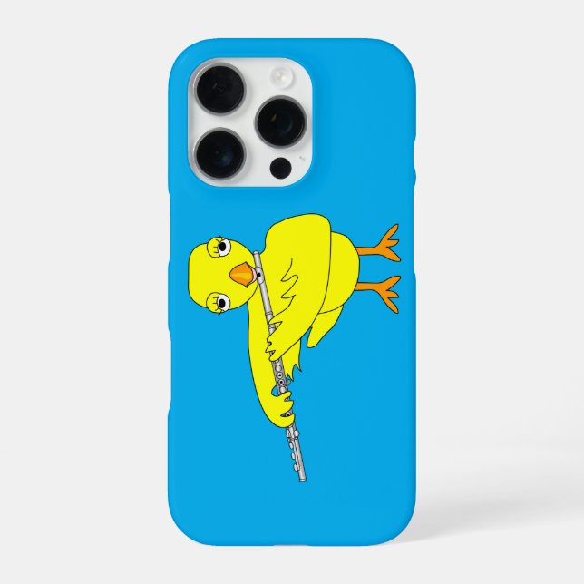 Coque iPhone Poulet Flûte (Verso)