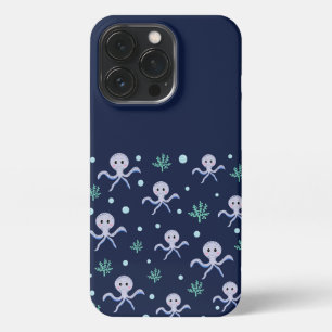 Etui iPhone 13 Pro Poulpe sous la mer motif pour enfants