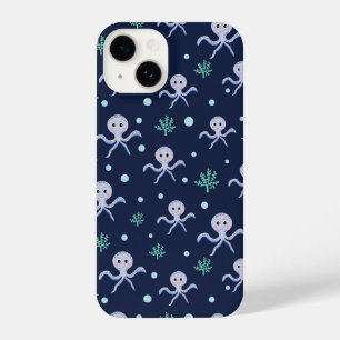 Coque Pour iPhone 14 Poulpe sous la mer motif pour enfants