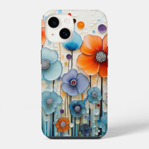 Coque Pour iPhone 14 Prairie de fleurs sauvages enchantée en fleurs