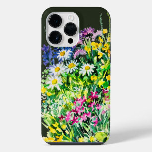 Coque Pour Pour iPhone 14 Pro Max Prairie d'été, fleurs sauvages
