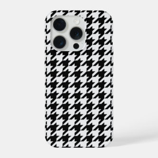 Pretty Black White Houndstooth