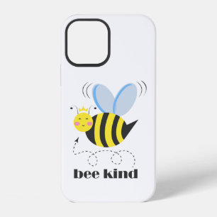 Coque iPhone 12 Princesse abeille heureuse avec couronne et slogan