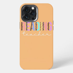 Etui iPhone 13 Pro Max Professeur de lecture Appréciation de léopard pour