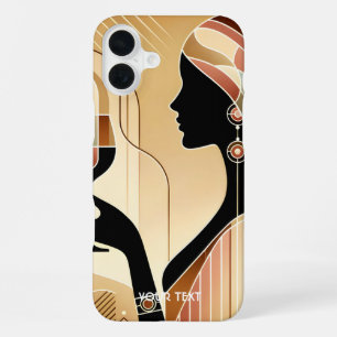Coque iPhone 16 Plus Profil de la femme à frapper mignonne Imaginaire