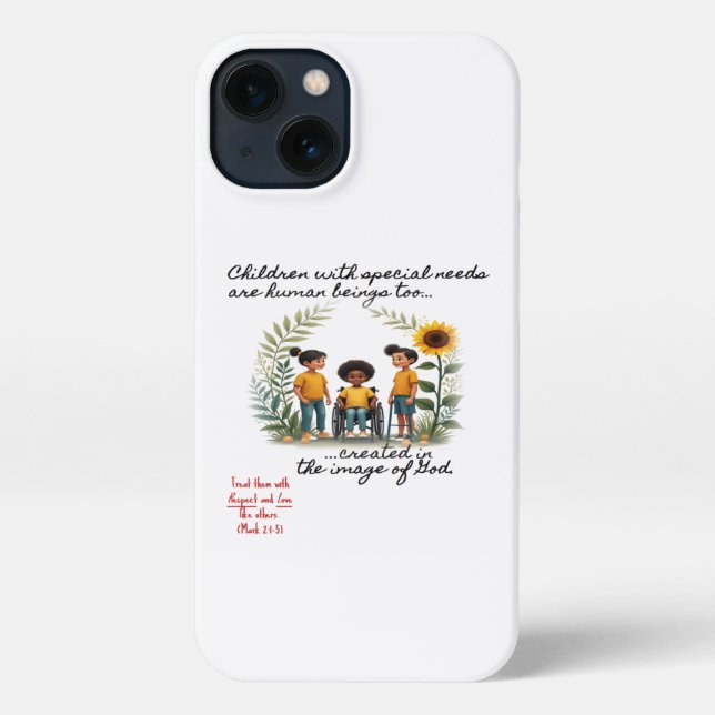 Coque iPhone Promotion de l'inclusion des personnes handicapées (Verso)