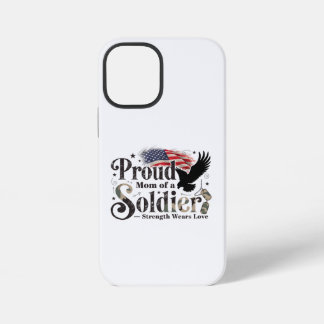 Coque iPhone 12 Mini Proud Military Mom Soldier Pride Art