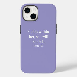Coque Pour iPhone 14 Psaume 46:5 - Téléphone