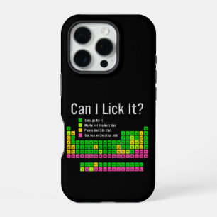 Coque iPhone 16 Pro Puis-je le Lick Table périodique Enseignant Enfant