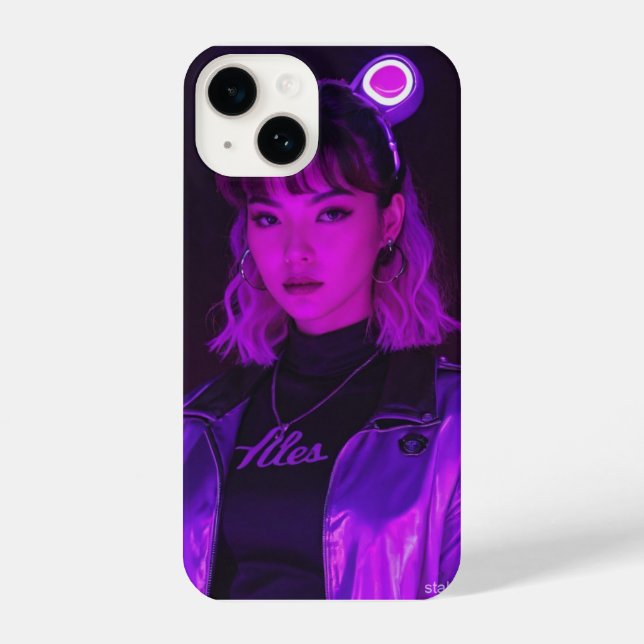 Coque iPhone punk girl (Verso)