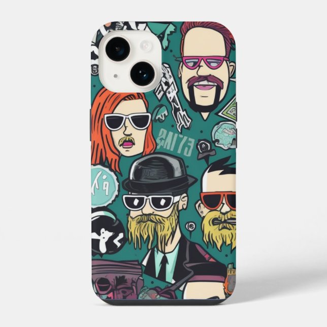 Coque iPhone Punks de Crypto drôles et mignons (Verso)