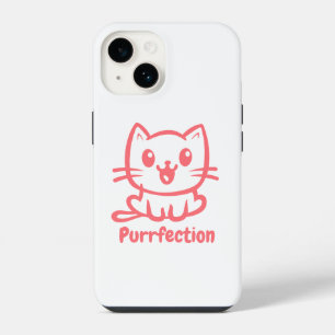 Coque Pour iPhone 14 Purfection, Très Mignonne Chat Anime
