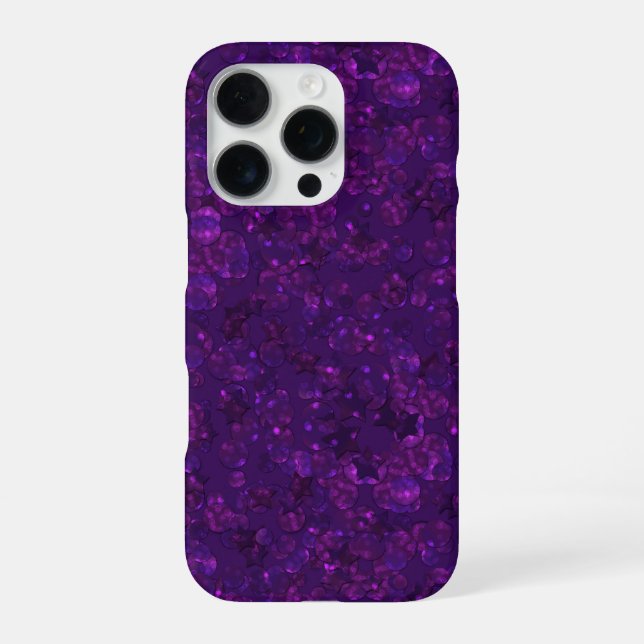 Coque iPhone Purple confeti (Verso)