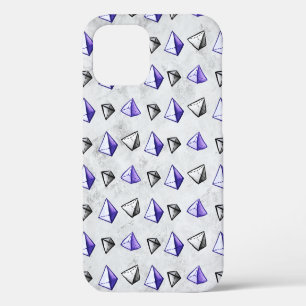 Coque iPhone 12 Pyramides Motif Géométrie Math Enseignant