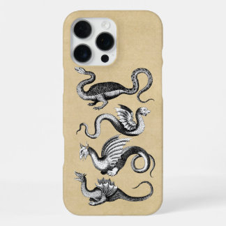 Coque iPhone 16 Pro Max Quatre Dragons Sepia
