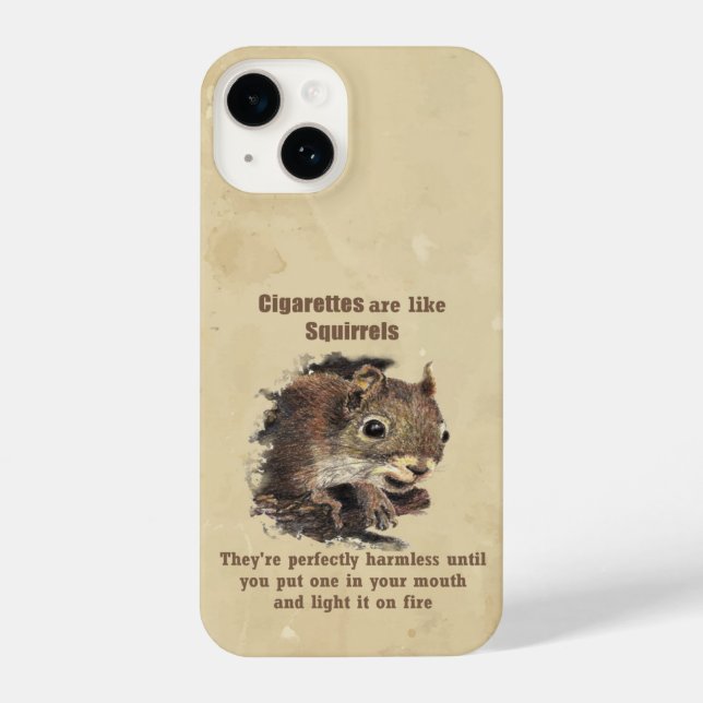 Coque iPhone Quote de motivation anti-tabagisme Quit amusant Éc (Verso)