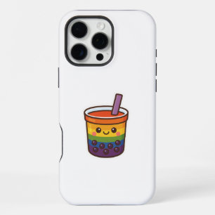 Coque iPhone 16 Pro Max Rainbow Bubble Tea LGBTQ+ Pride