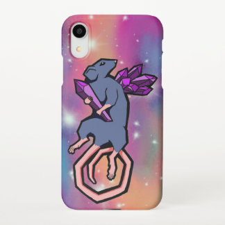 Coque iPhone XR Rat de cristal