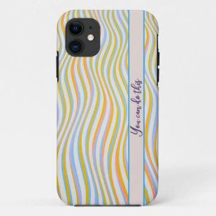 Coque iphone rayé couleur affectée