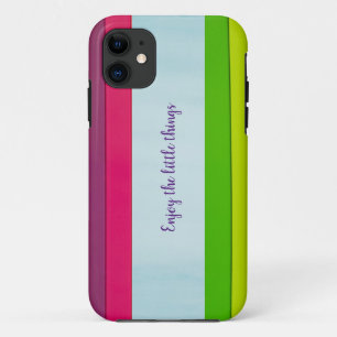 Coque iphone rayé multicolore Abstrait